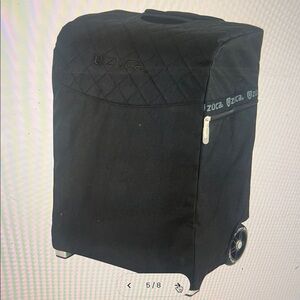 ZÜCA Black Makeup Flyer Dust Trolley Cover fits Zuca 41”x9.65” tall, 20.5”x16”